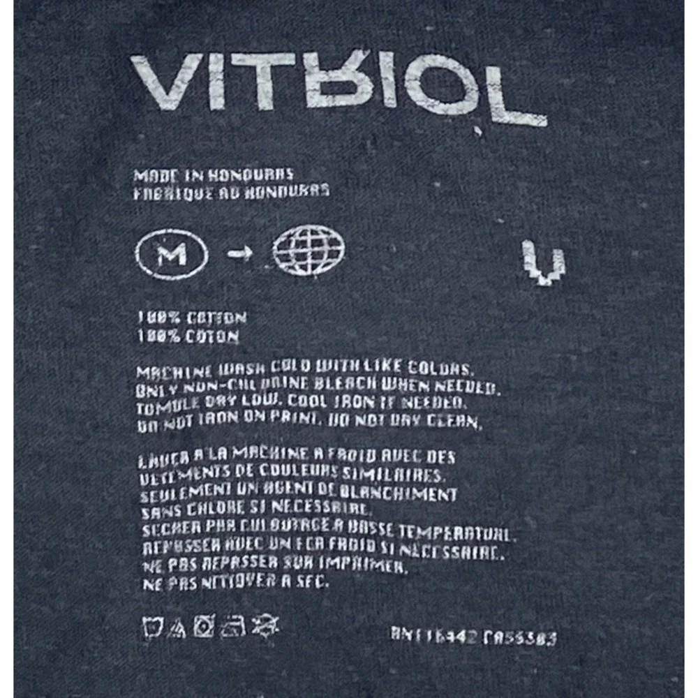Vitriol Beyond Eternity T-Shirt Black Men's Medium (Hole)‎